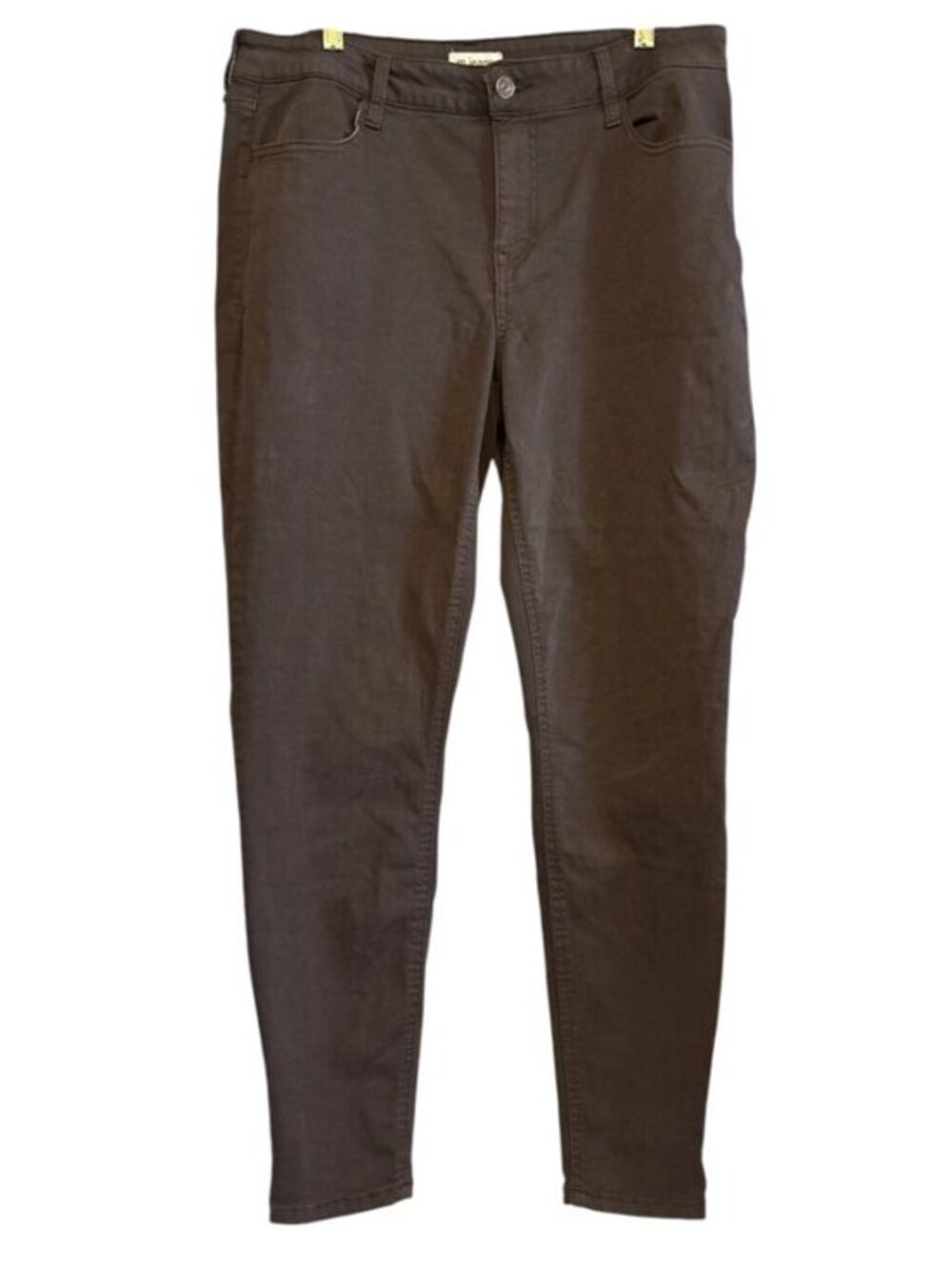 M Jeans By Maurices High Rise Jegging Brown 4 Pocket Zip Pants Size 1 Regular